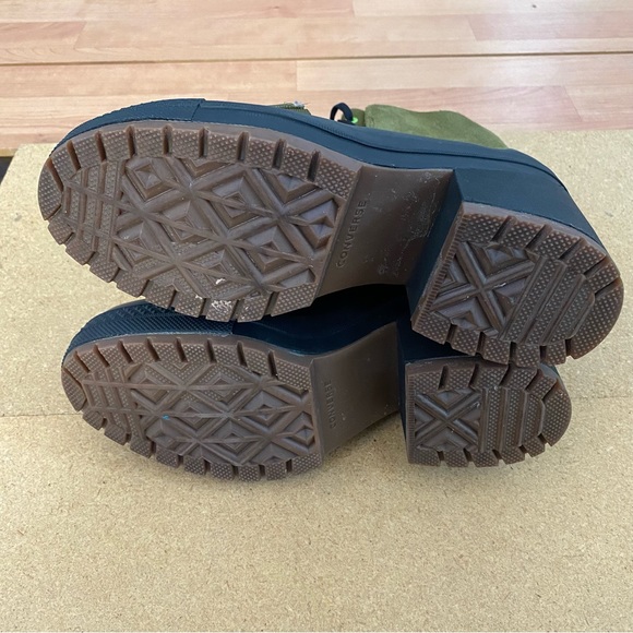 P Converse Chuck Taylor All Star Women's Green Heeled Boots Size 7 - Picture 6 of 6